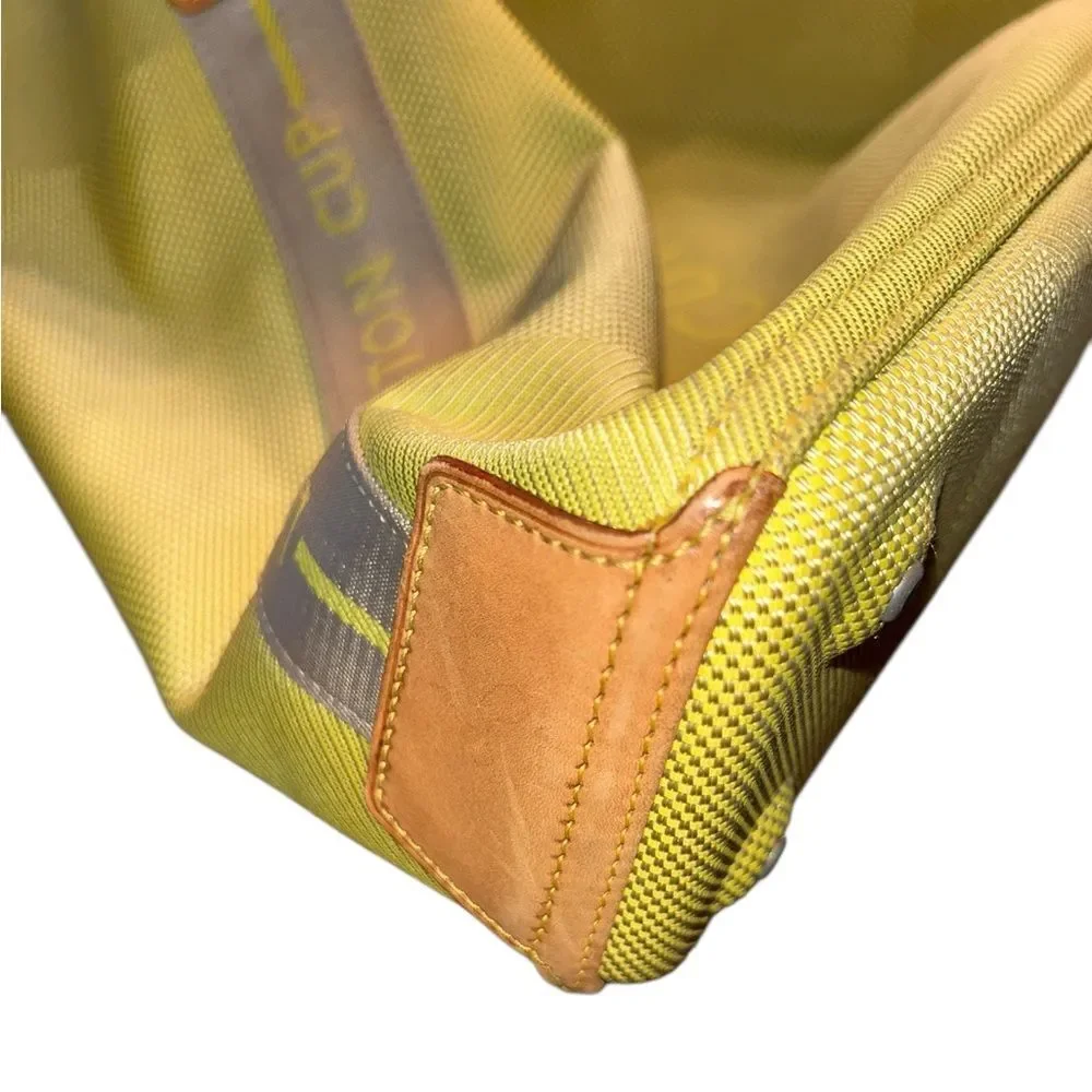 Authentic Louis Vuitton Yellow Canvas Cup Bag .SP0042